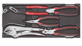 Alat u plastičnom u modulu -  klešta: kombinovana, sečice, špic prava, grip, papagaj  5/1 519/150AX USAG